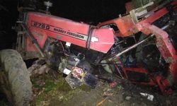 Düzce'de devrilen traktörün sürücüsü ağır yaralandı