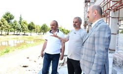 Terme Belediye Başkanı Kılıç'tan Yaşam Merkezi inşaatında inceleme