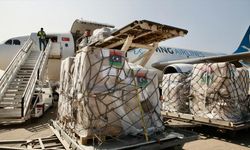 Libya'ya İnsani yardım amaçlı 24 ülkeden 59 uçak geldi
