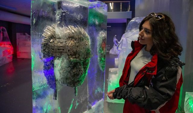 Türkiye'nin tek buz müzesinde temiz çevre mesajı