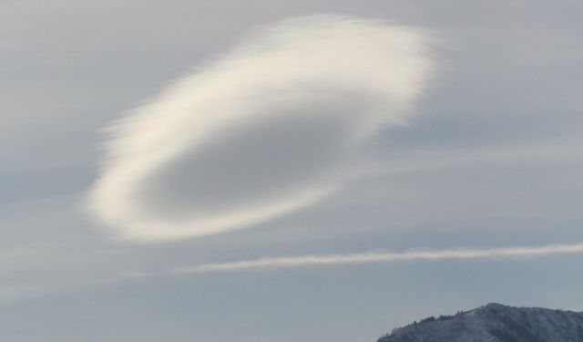 Artvin'de mercek bulutu görüldü