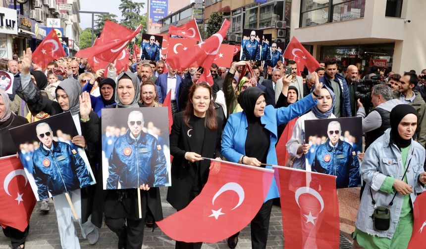 Cumhur İttifakı'ndan Cumhurbaşkanı Erdoğan'a destek yürüyüşü